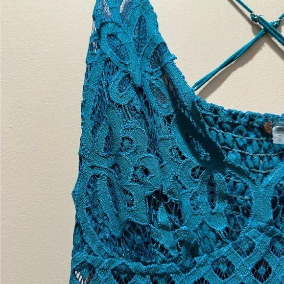 Free People Teal Adela Maxi Dress - Picture 6 of 10